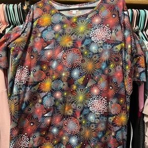 Fireworks soft tunic tee